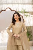 NF-6713 Beige Silk Stitched 2Pc Suit