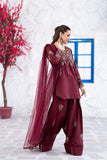NF-6570 Maroon Farshi Shalwar 2Pc Suit