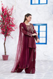 NF-6570 Maroon Farshi Shalwar 2Pc Suit