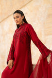 NF-6718 Maroon Shamoos Silk Stitched 2PC