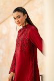 NF-6718 Maroon Shamoos Silk Stitched 2PC