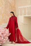 NF-6718 Maroon Shamoos Silk Stitched 2PC