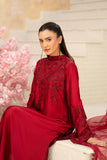 NF-6718 Maroon Shamoos Silk Stitched 2PC