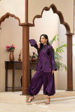 NF-6805 Purple Silk 2PC Stitched