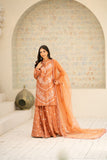 NF-6712 Peach Dull Silk Stitched 2PC