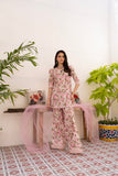 NF-383 Pink Floral Farshi Stitched 2pc Suit
