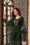 NF-6565 Botle Green Silk 2pc Stitched Dress