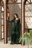 NF-6565 Botle Green Silk 2pc Stitched Dress