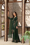 NF-6565 Botle Green Silk 2pc Stitched Dress