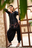 NF-6809 Black Silk 2PC Stitched Dress