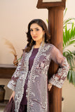 NF-6633 Purple Shimmer Organza 3Pc Stitched