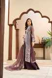 NF-6633 Purple Shimmer Organza 3Pc Stitched