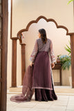 NF-6633 Purple Shimmer Organza 3Pc Stitched