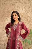 NF-6566 Magenta Dull Silk 2Pc Stitched