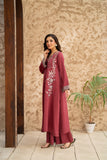 NF-6566 Magenta Dull Silk 2Pc Stitched
