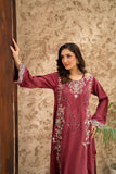 NF-6566 Magenta Dull Silk 2Pc Stitched