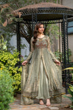 NF-5968 Dark Pista Stitched Frock