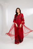 NF-6486 Maroon Silk Stitched 2PC