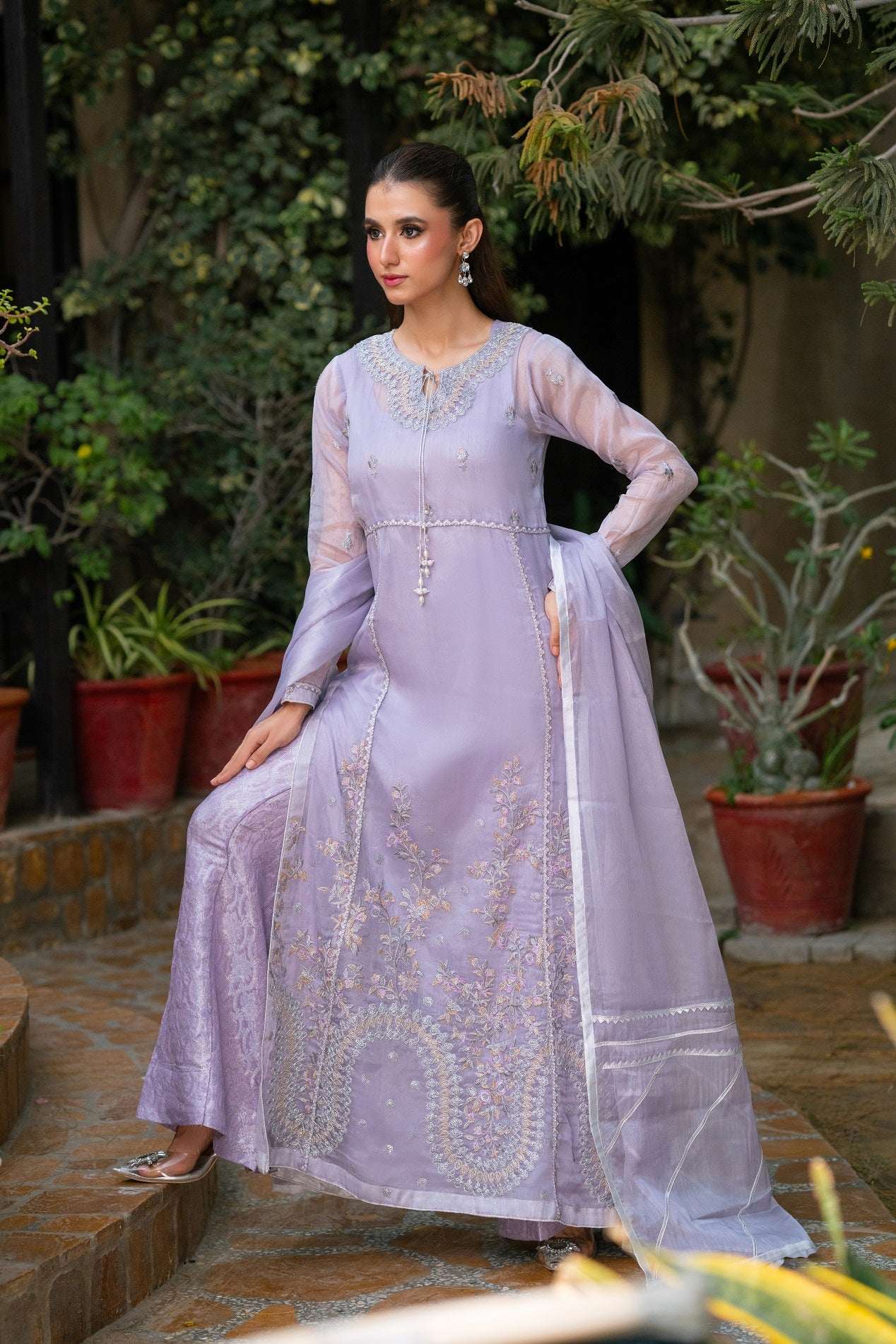 NF-6528 Lilac Mesori Stitched Shirt