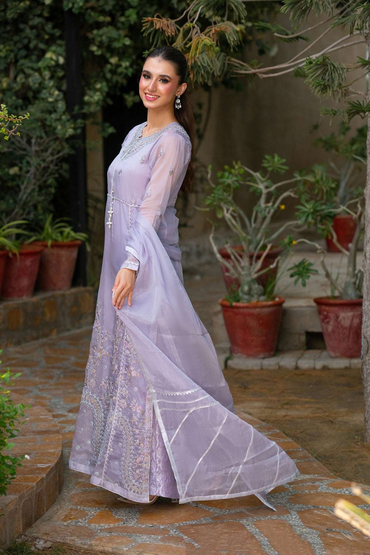 NF-6528 Lilac Mesori Stitched Shirt