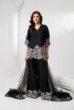 NF-6744 Black White Cotton Stitched 2PC Suit