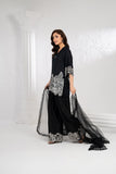 NF-6744 Black White Cotton Stitched 2PC Suit