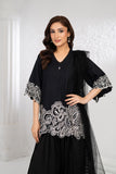 NF-6744 Black White Cotton Stitched 2PC Suit