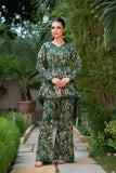 NF-99 Green Beige Printed 2pc Stitched Dress