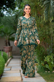 NF-99 Green Beige Printed 2pc Stitched Dress