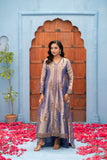 NF-6359 Blue Lamba Tissue Stitched Shirt