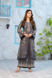 NF-6473 Grey Silk Stitched 2PC