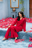 NF-6353 Shocking Pink Silk Stitched 2pc Suit