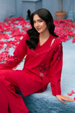 NF-6353 Shocking Pink Silk Stitched 2pc Suit