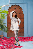 NF-6345 White Silk Stitched 2pc Suit