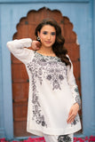 NF-6345 White Silk Stitched 2pc Suit