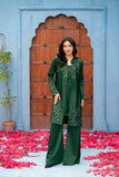 NF-5981 Bottle Green Silk Stitch 2pc suit