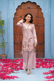 NF-6292 Tea Pink Silk 2pcs Stitched suit