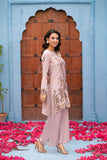 NF-6292 Tea Pink Silk 2pcs Stitched suit