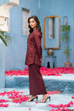NF-6532 Burgundi Silk Stitched 2Pcs