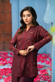 NF-6532 Burgundi Silk Stitched 2Pcs