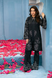 NF-6285 Black Silk Stitched 2pc Suit