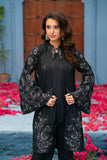 NF-6285 Black Silk Stitched 2pc Suit