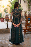 NF-6435 Green Net Coat with Inner