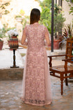 NF-5978 Baby Pink Net Stitched Coat with Inner