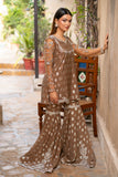 NF-5983 Beige Shirt & Gharara Suit