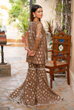 NF-5983 Beige Shirt & Gharara Suit
