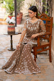 NF-5983 Beige Shirt & Gharara Suit