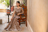 NF-5983 Beige Shirt & Gharara Suit