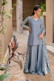 NF-6540 Grey Jacquard Stitched Coat with Inner
