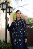 NF-6514 Blue Silk Stitched 2PC Suit